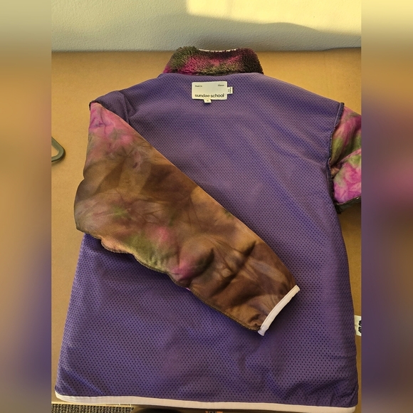 Sundae School Purple and Green Fleece Jacket - Picture 10 of 11